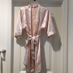 Pink Silk Robe